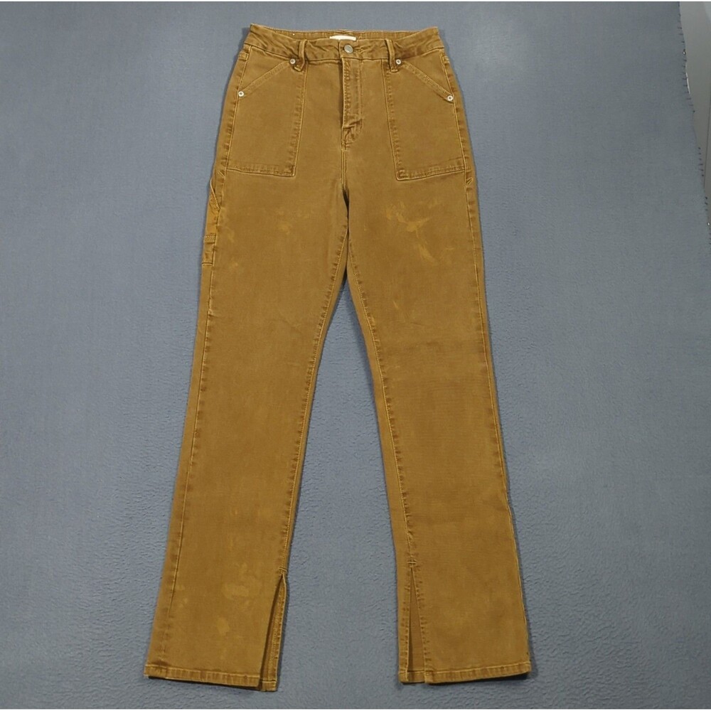 Good American Pants Women's 4x31 Bronze Good Boy Carpenter Split Hem GBISLIL92T